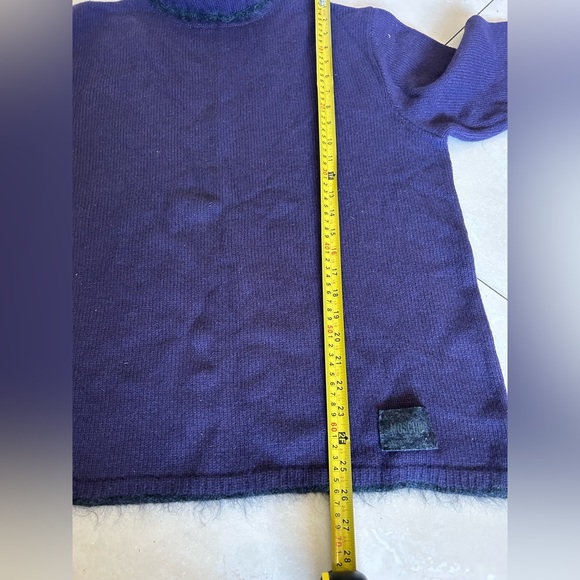 Moschino Jeans men's wool mohair blend turtleneck sweater - Picture 12 of 12